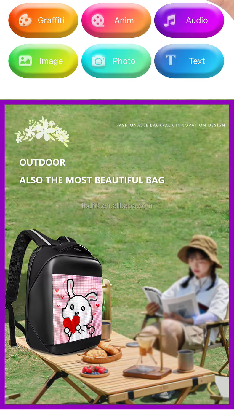 GlowBag 5X –B LED Smart Backpack