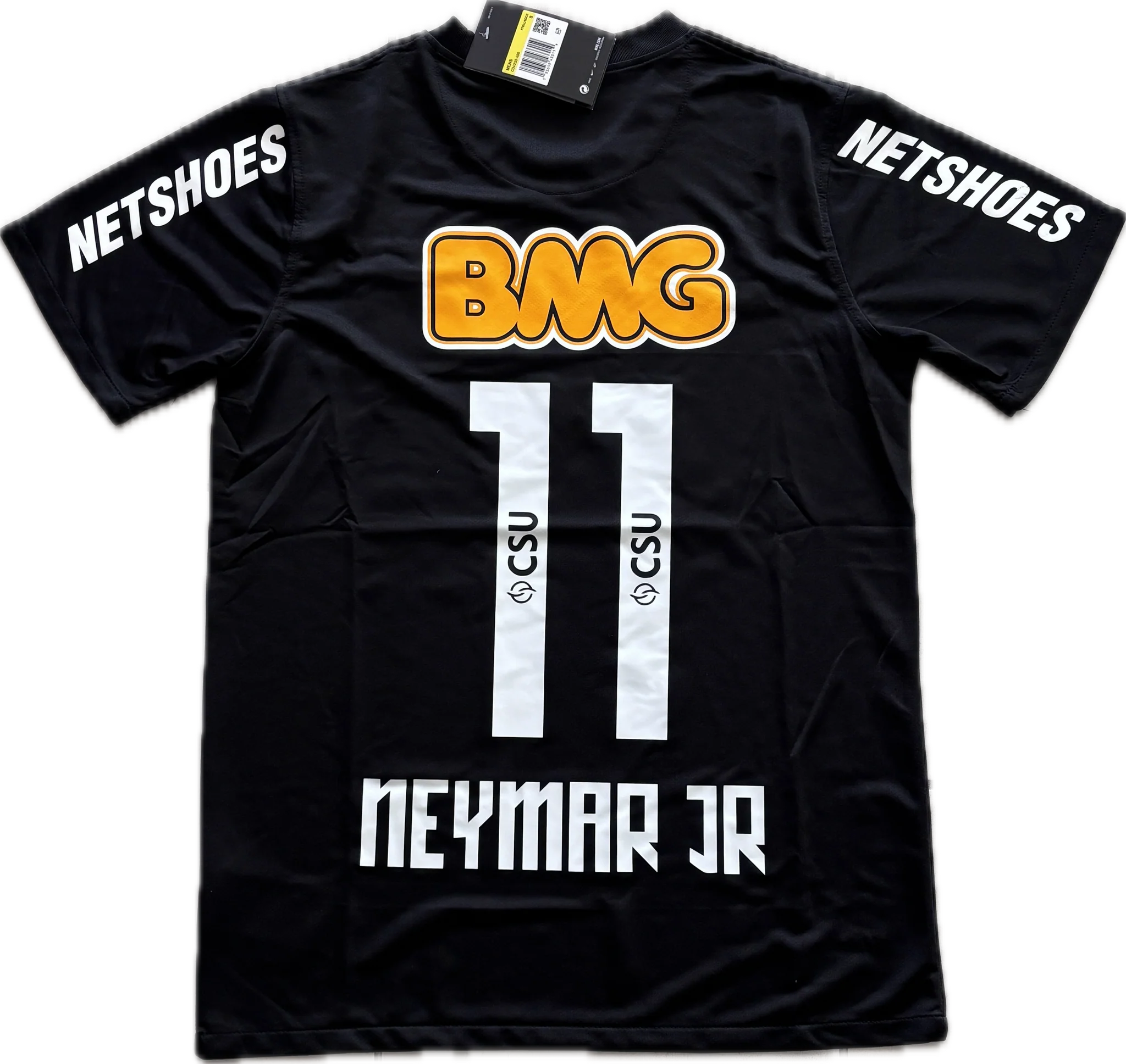 Santos Away Black Neymar Jr 11 Classic Jersey 2011/12