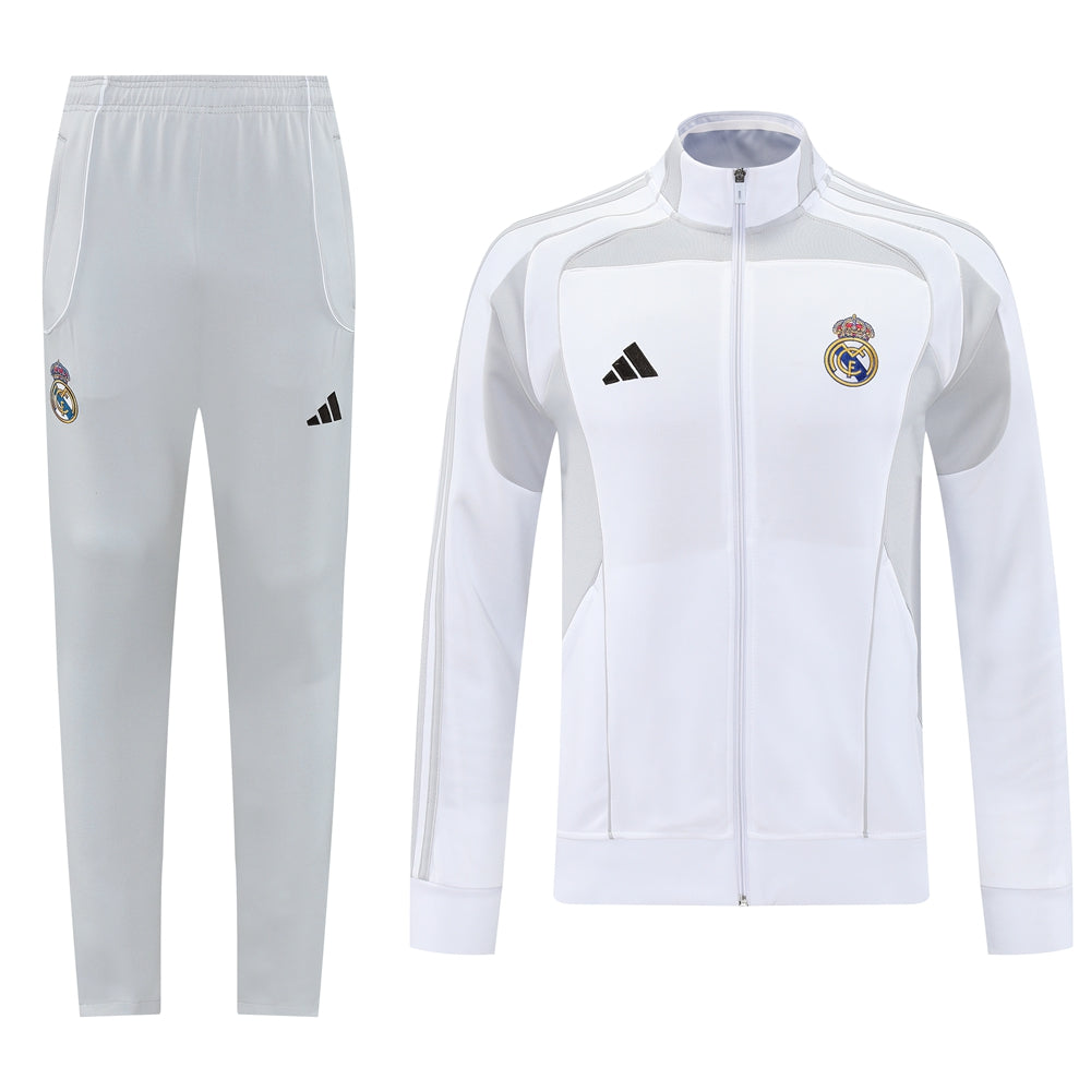 RM Pre Match White-Grey Jacket Suit