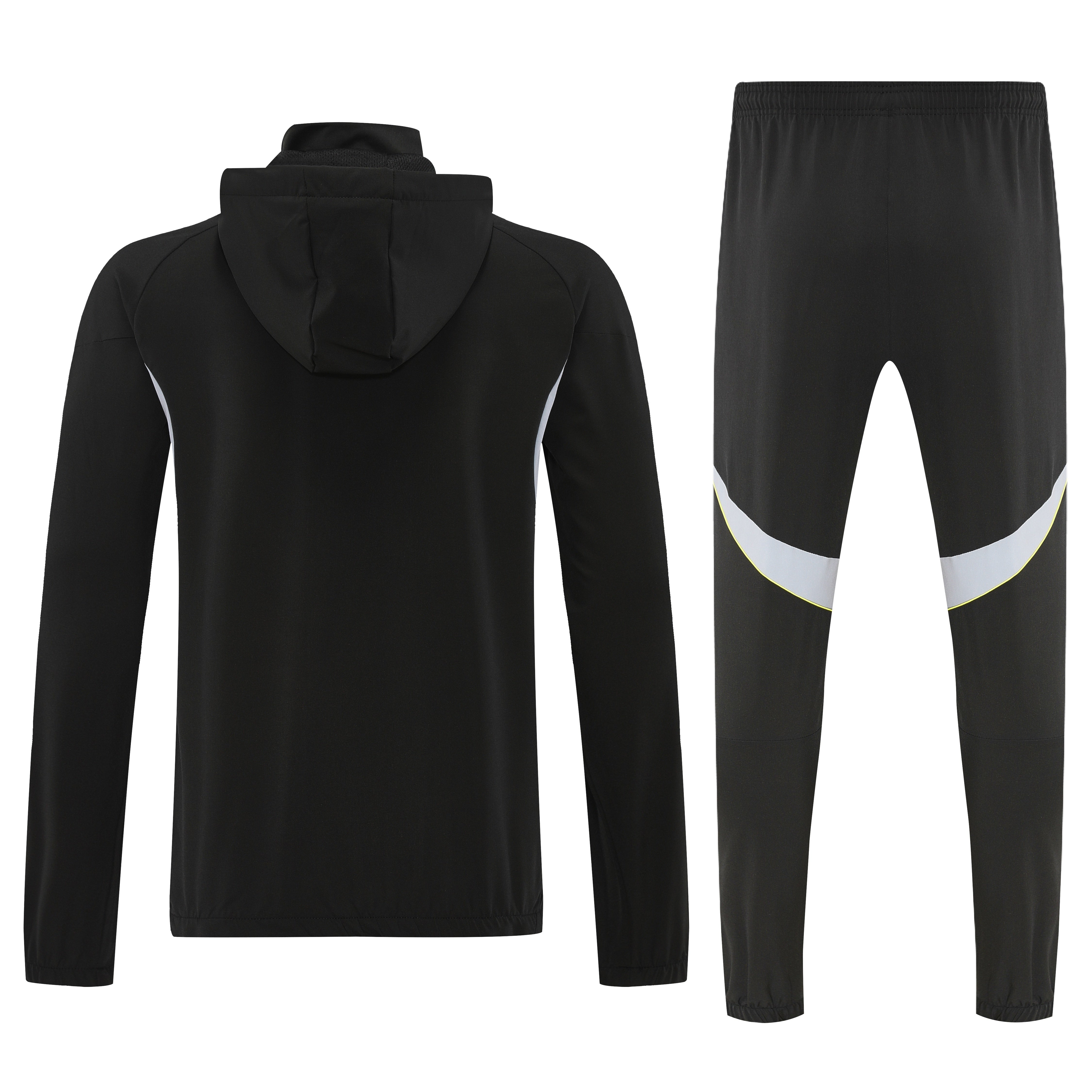 RM Black Hoodie Windbreaker Jacket Suit