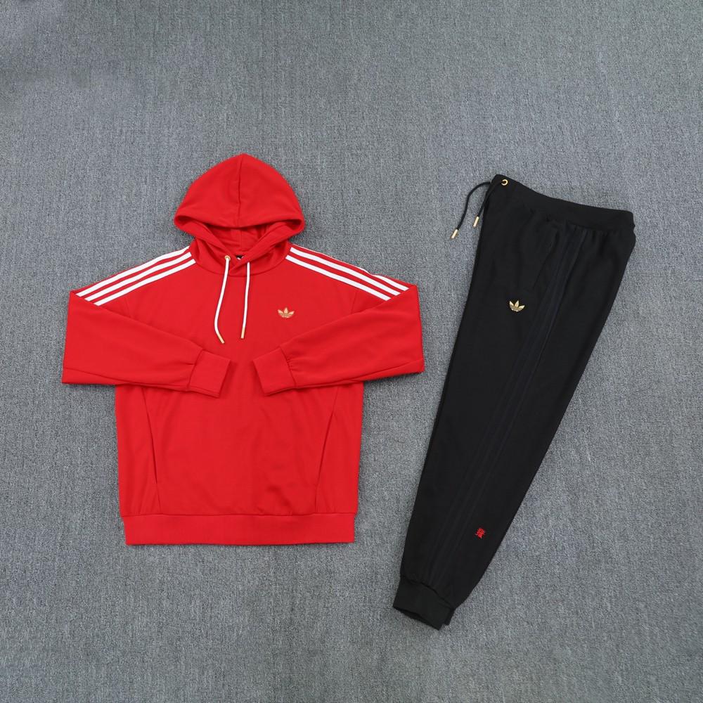 Adidas Red Hoodie Tracksuit