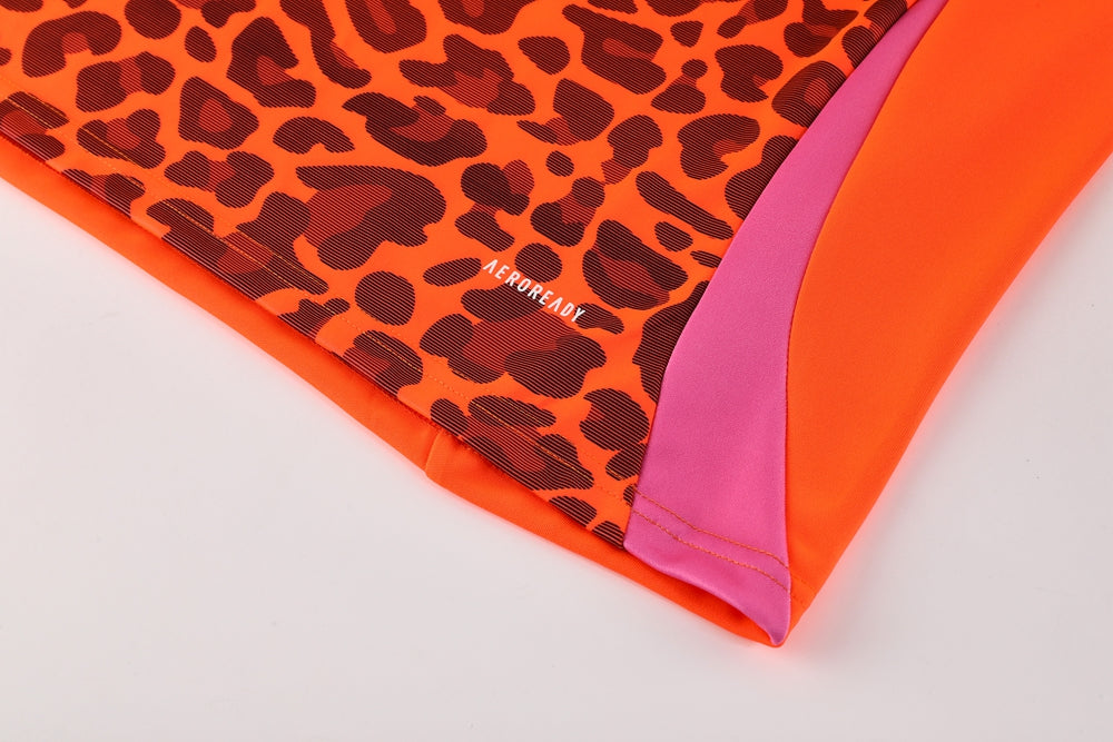 Adidas Track Suit - Leopard Camo Orange with White Strips