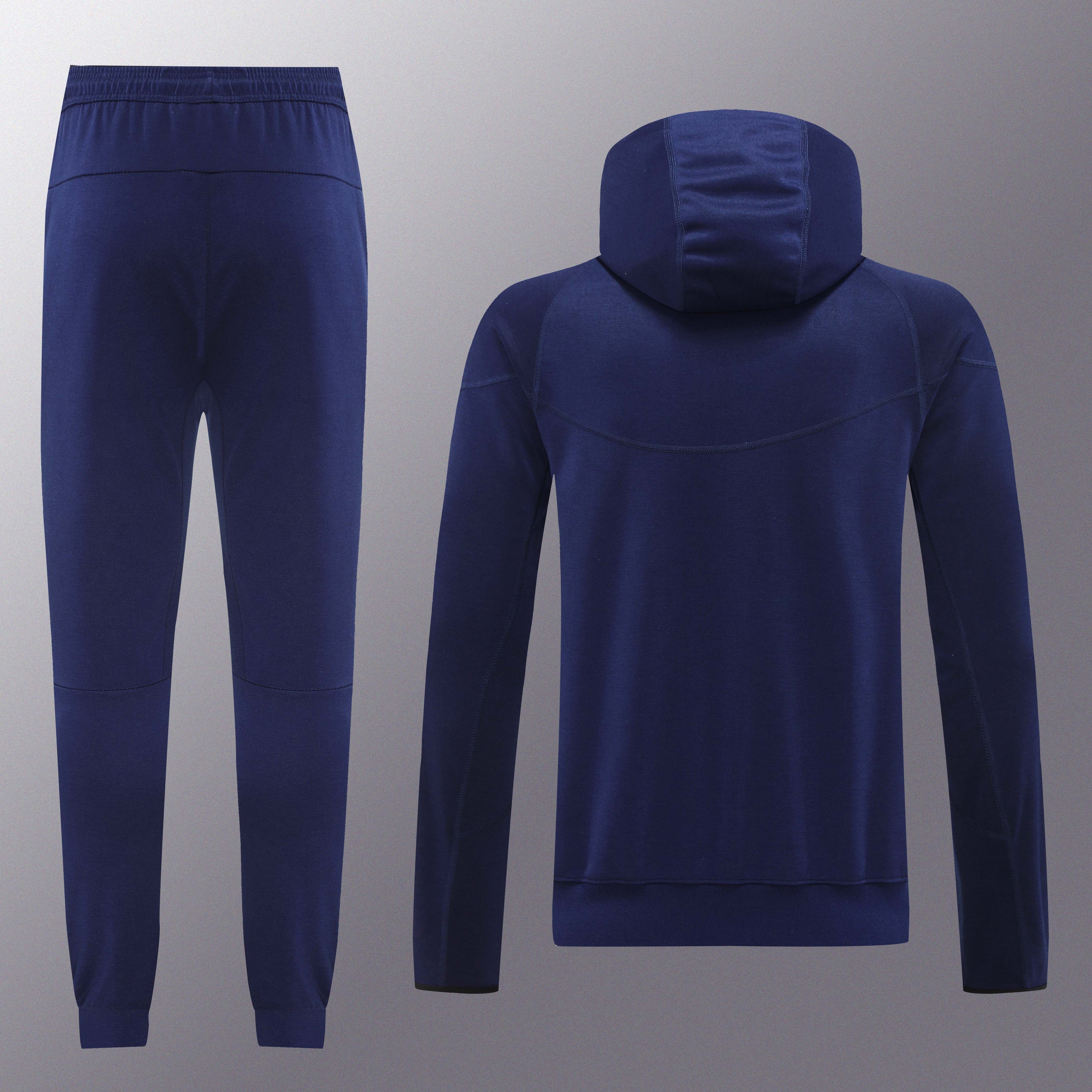 Nike Tech Fleece Full Zip Hoodie Navy Full Set
