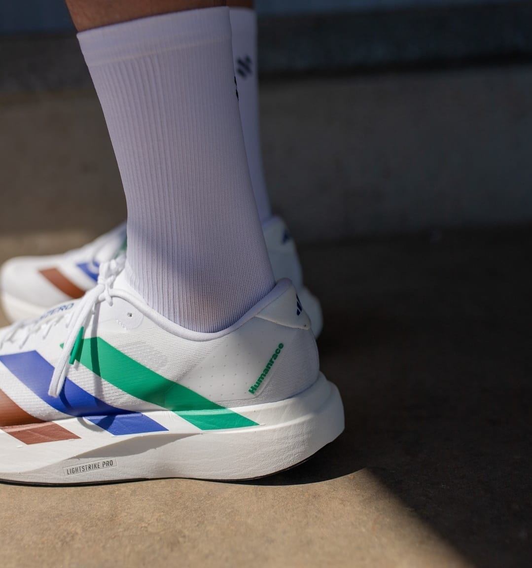 adidas Adizero Evo SL Pharrell Humanrace White Green Blue