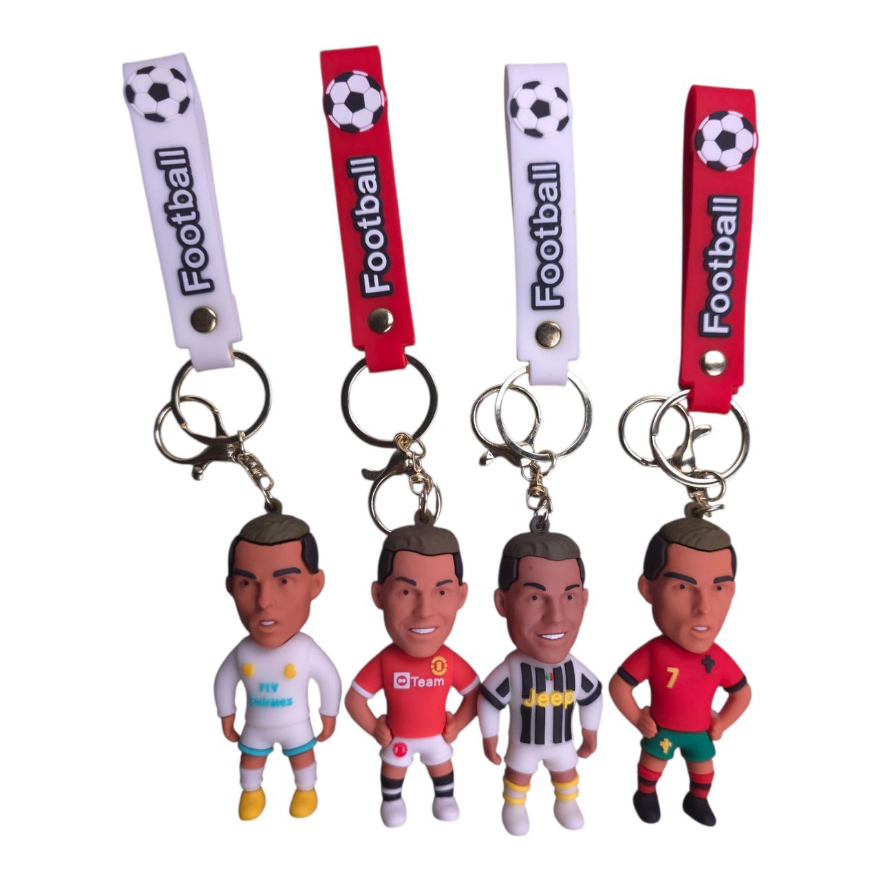 Cristiano Ronaldo Keychain – 4 Kits Collection