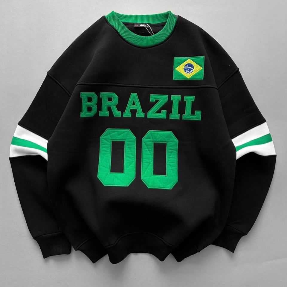 Brazil Oversized Sweatshirt – Premium Football Streetwear Edition