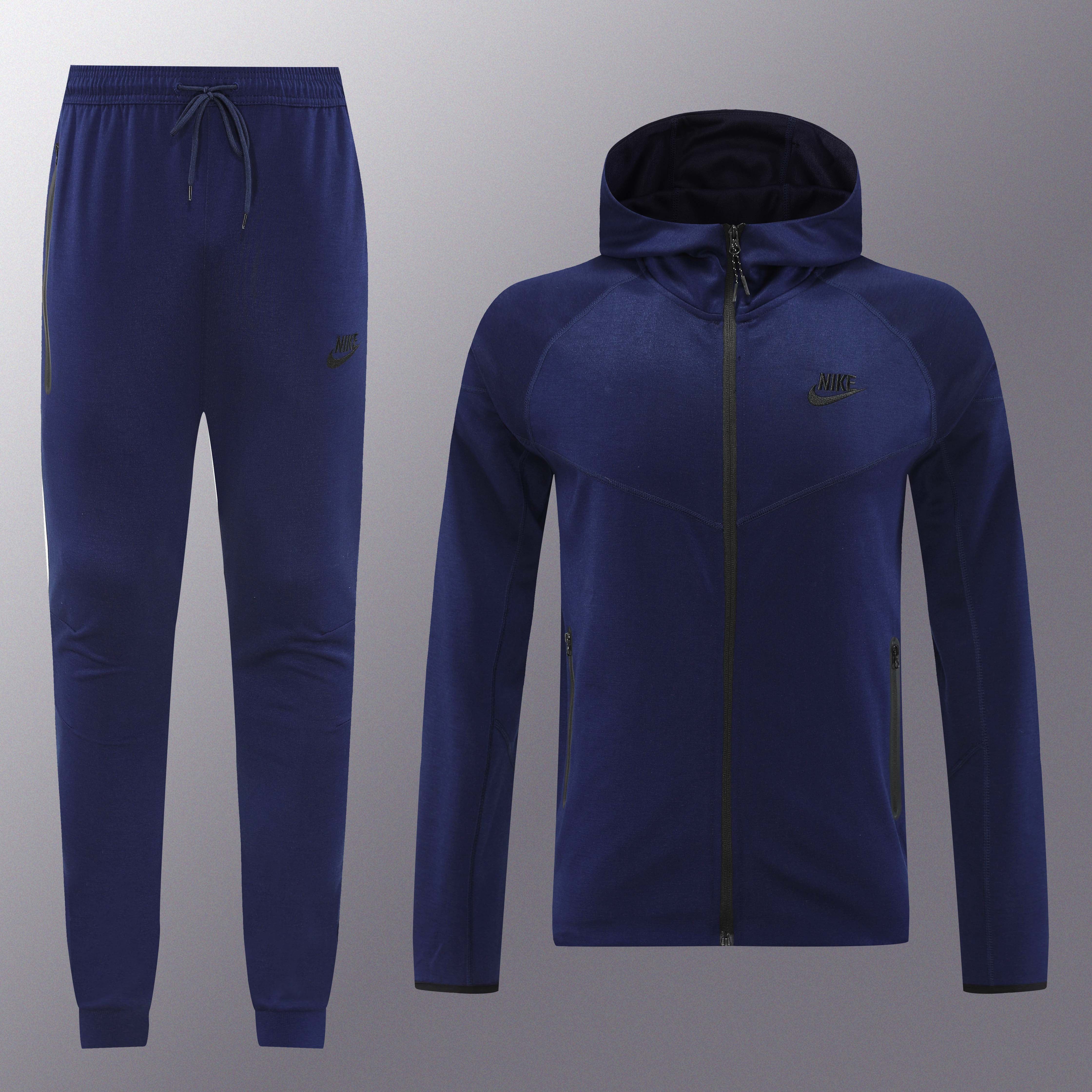 Nike Tech Fleece Full Zip Hoodie Navy Full Set