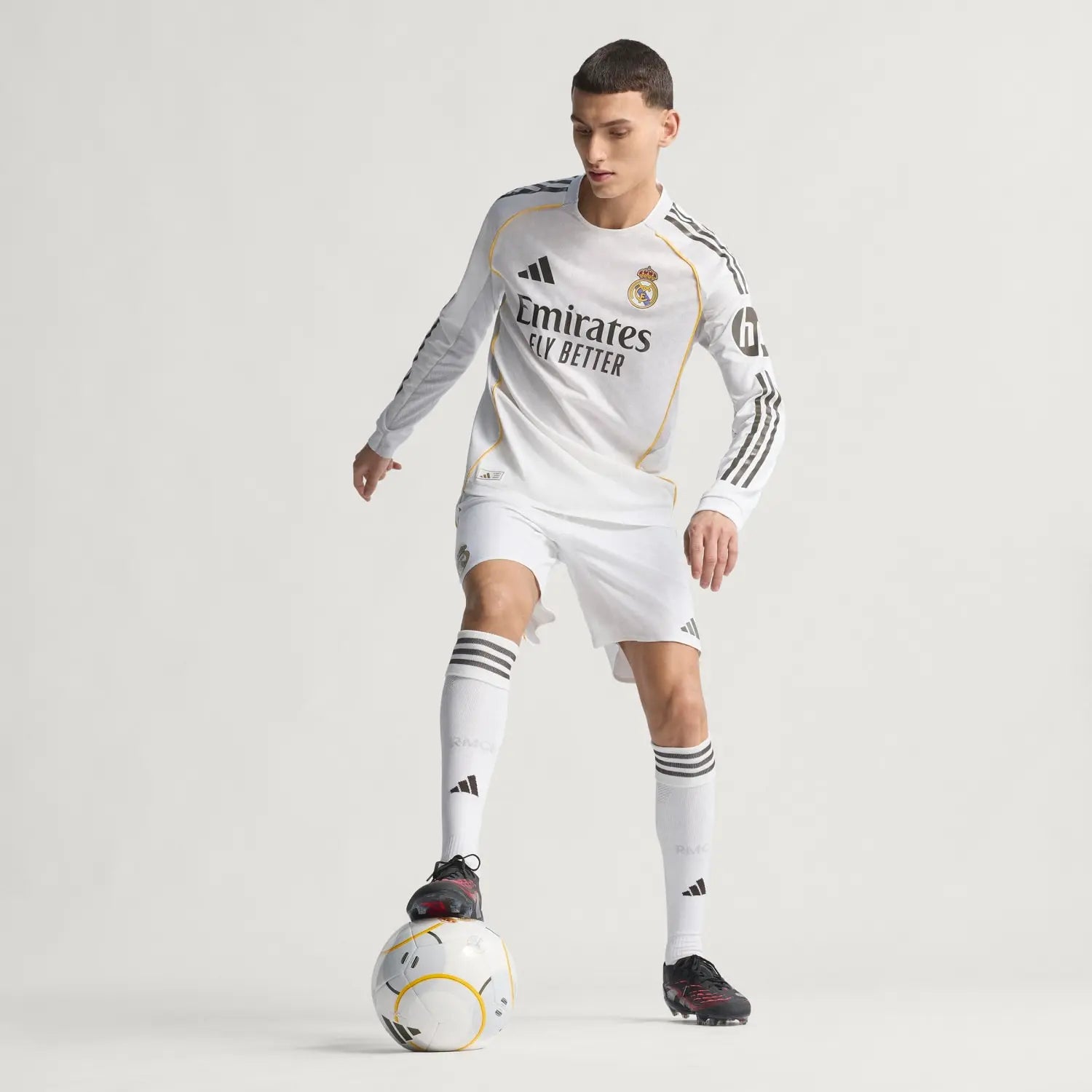 RM Home Player Version Long Sleeve Jersey 2025/26