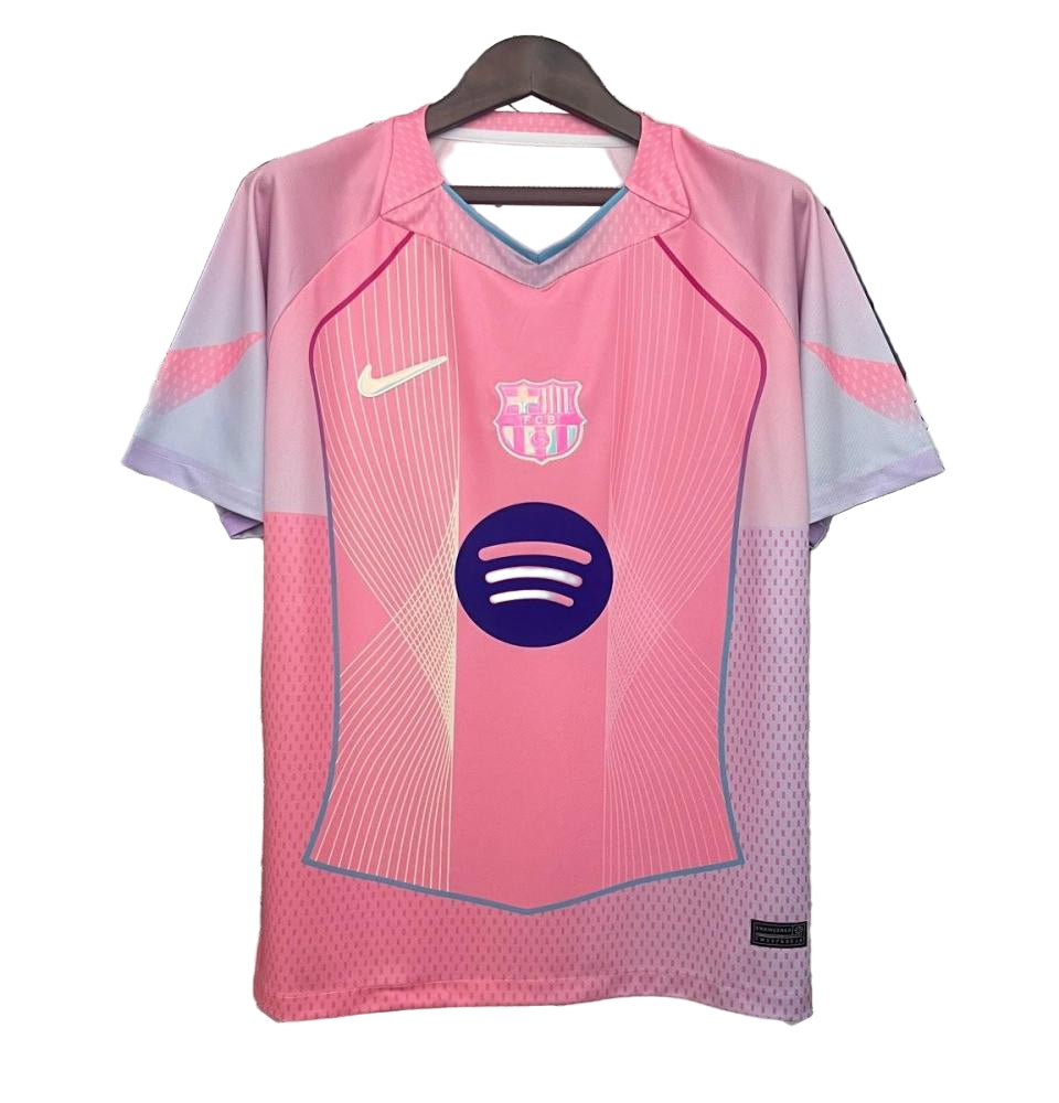 تيشيرت برشلونه الوردي. 2026 نسخه لاعب