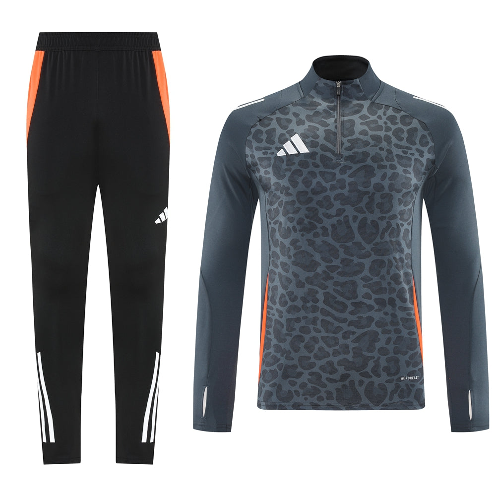 Adidas Track Suit - Leopard Camo Blue with White Strips