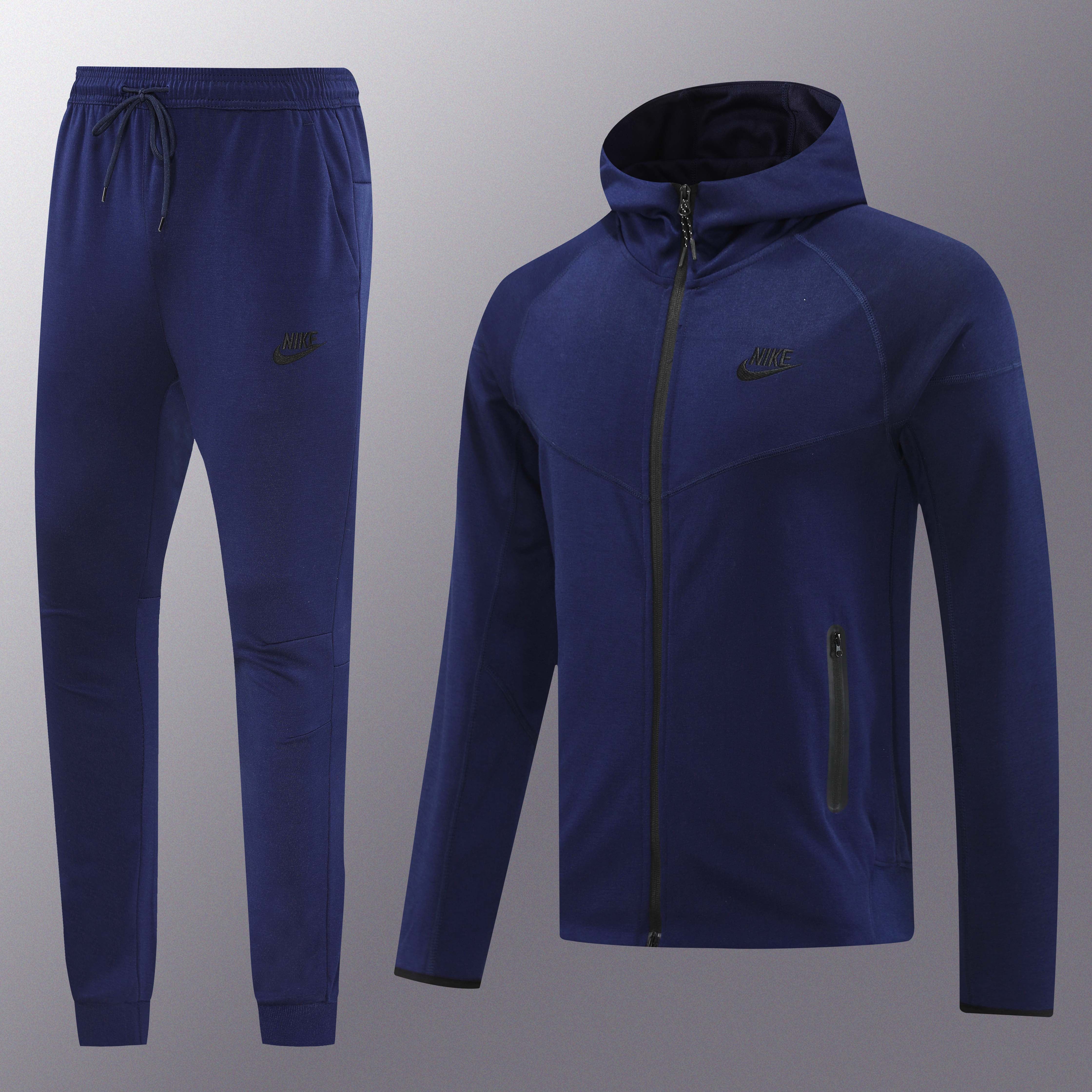Nike Tech Fleece Full Zip Hoodie Navy Full Set