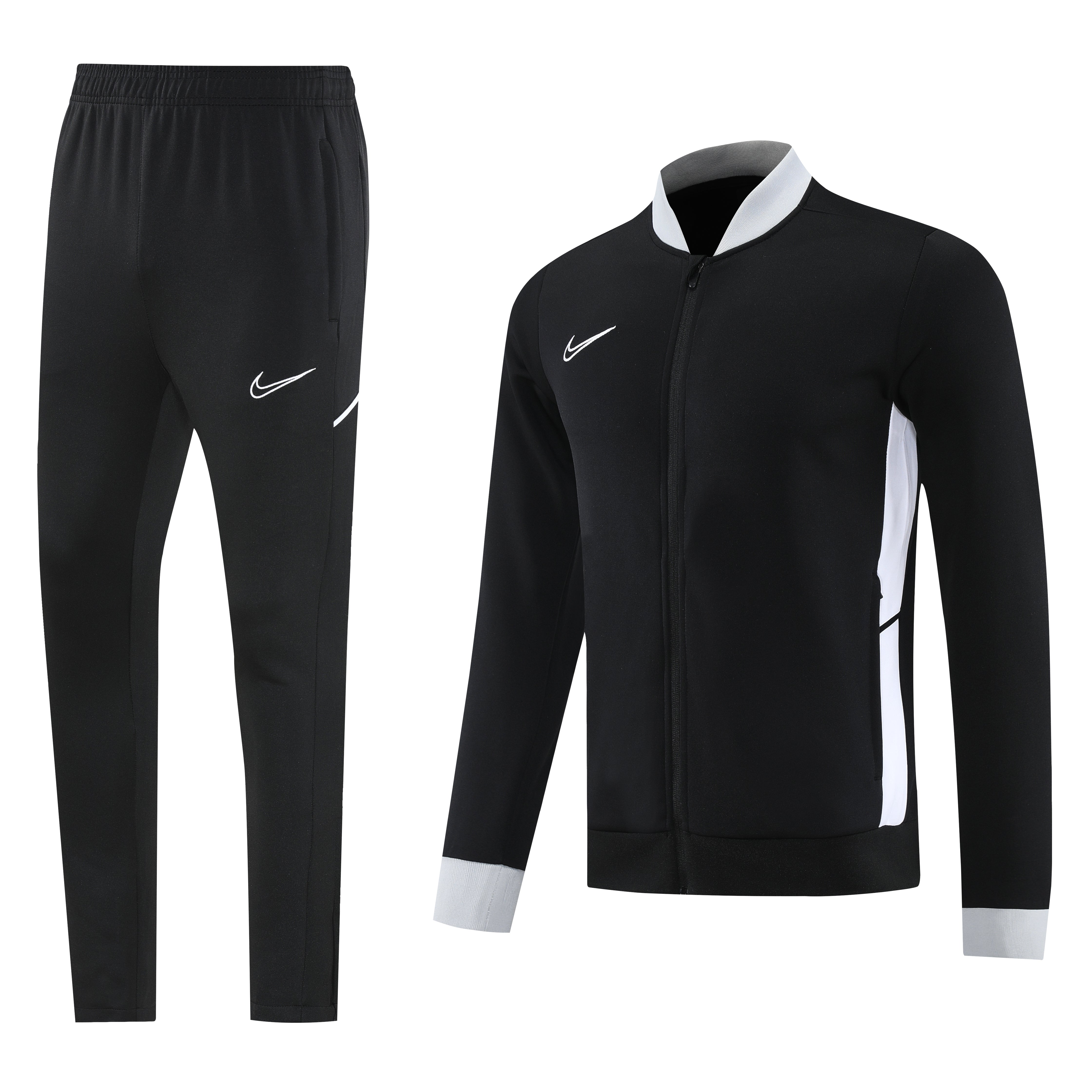 Nike Classic Jacket Suit - Black and White Trim