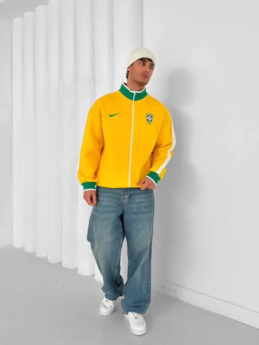 Brazil Oversized Fleece Jacket – Padded Winter Design