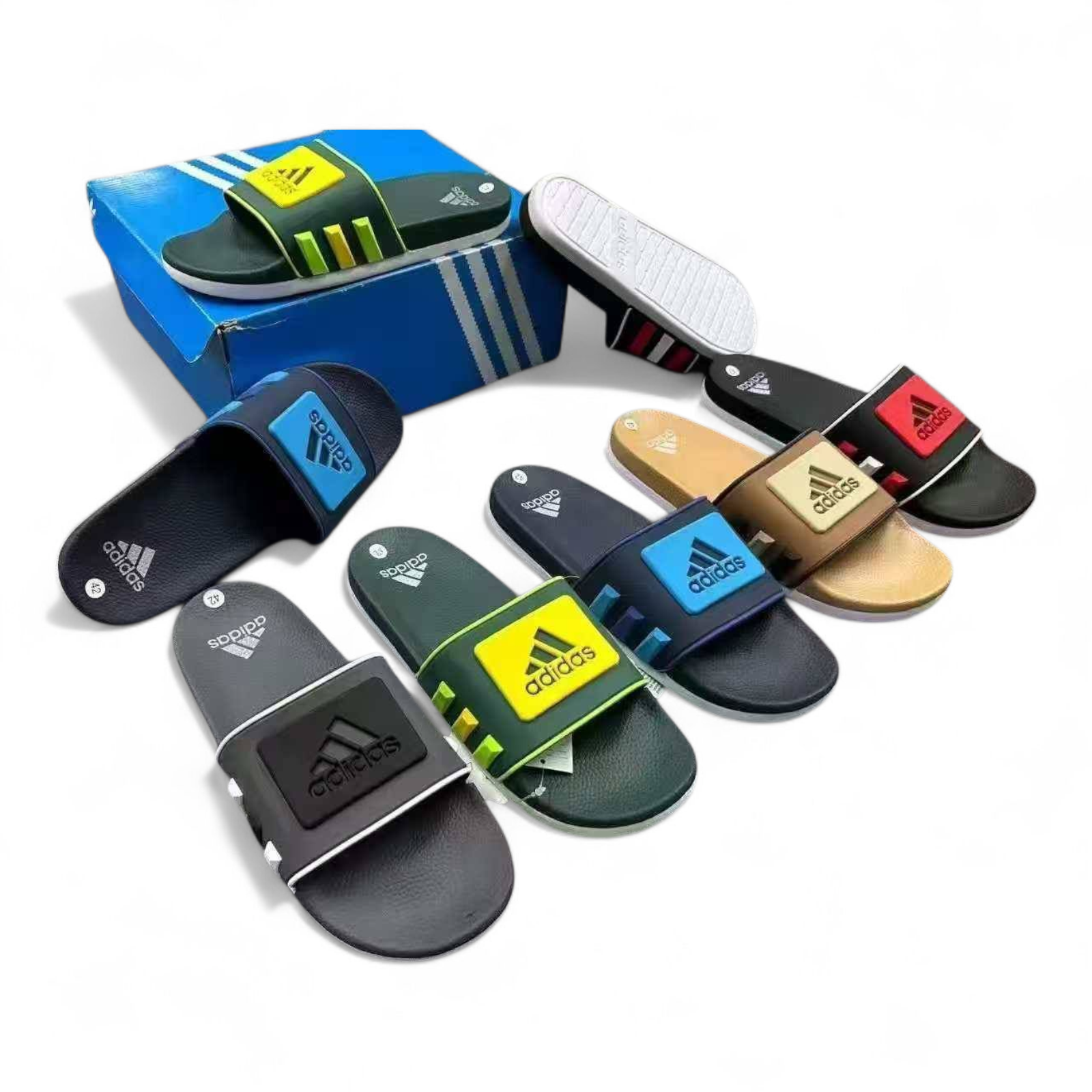 Adidas MultiColor Stripes Slide