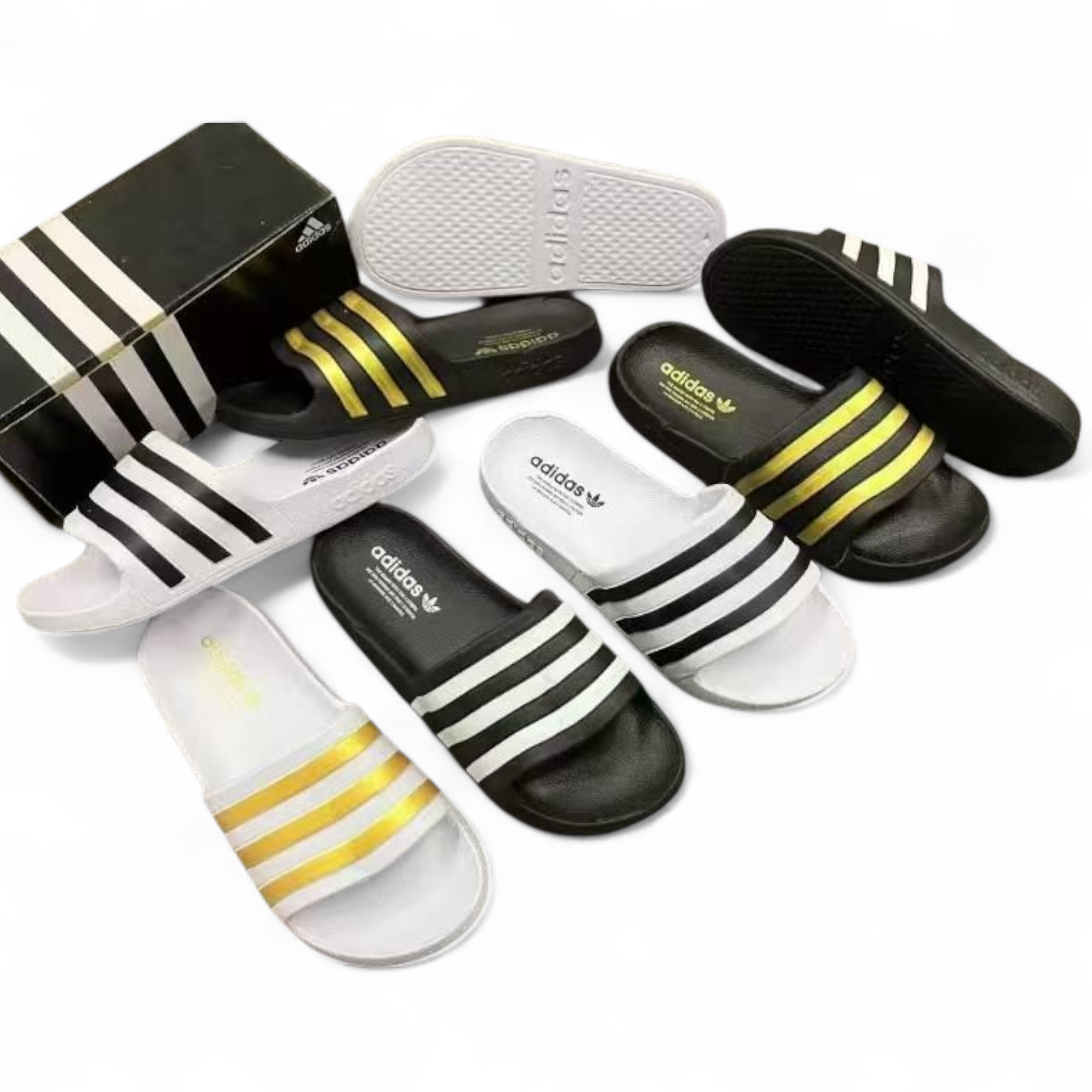 Adidas Style Stripe Slide Sandals